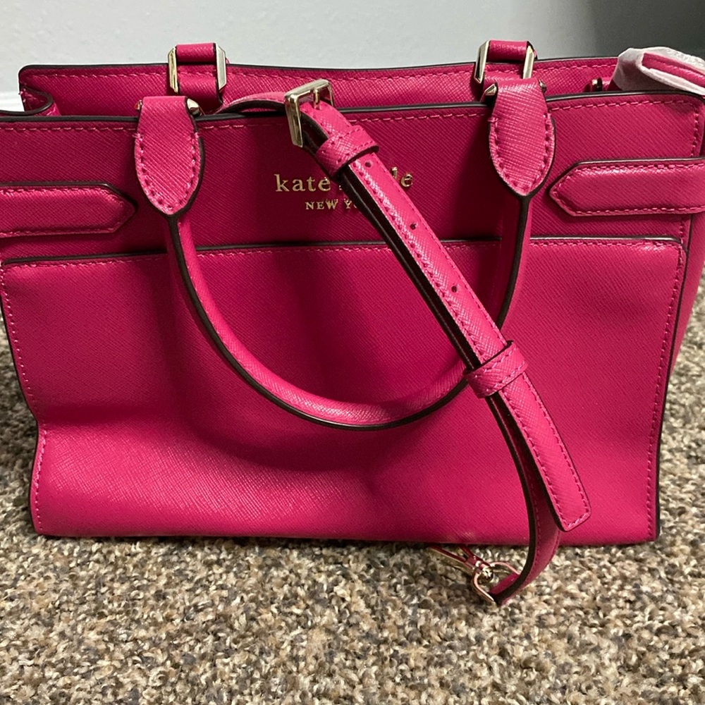 Kate spade pink bag with strap